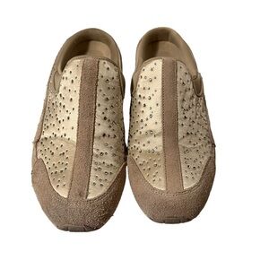 Easy Spirit Women’s Travelstone Classic Clog Rhinestones Light Natural size 10M